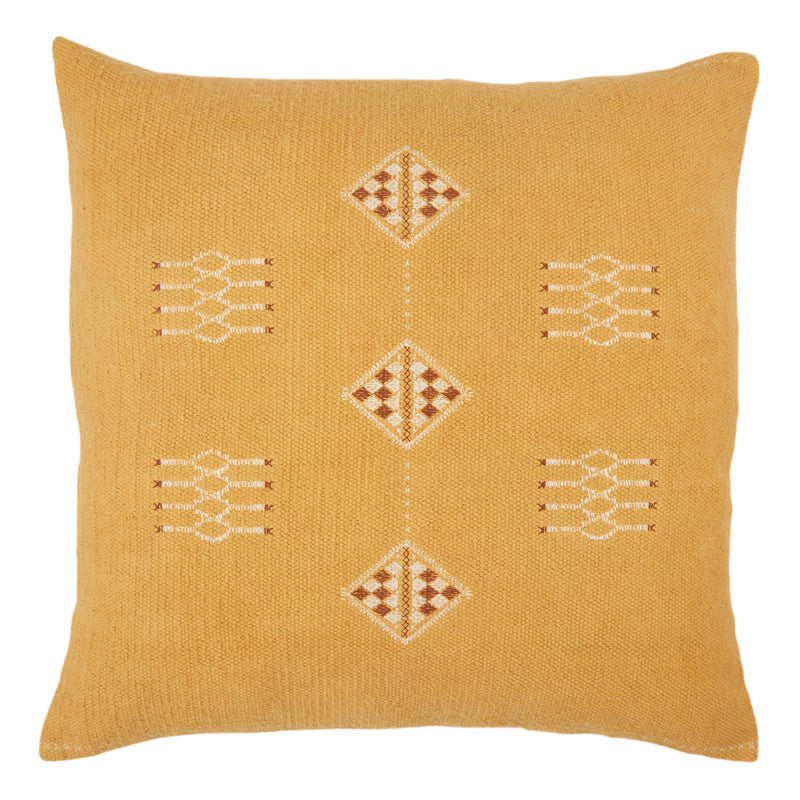 Nufisa Tribal Pillow in Yellow by Jaipur Living