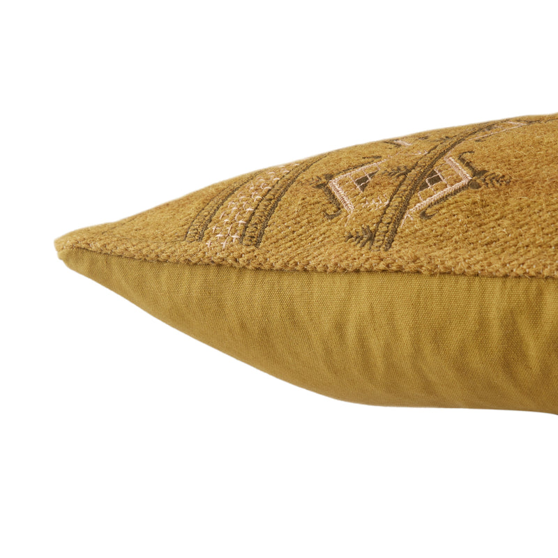 Sagira Tribal Pillow in Gold by Jaipur Living