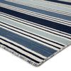 Salada Handmade Stripe Blue & White Area Rug