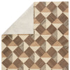 Paris Handmade Geometric Brown & Cream Rug