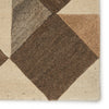 Paris Handmade Geometric Brown & Cream Rug