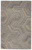 Rome Handmade Geometric Gray Rug