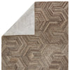 Rome Handmade Geometric Brown & Light Gray Rug