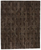 Manhattan Handmade Trellis Dark Brown & Ivory Rug