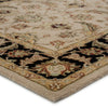 Selene Handmade Floral Beige & Black Area Rug