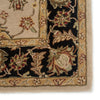 Selene Handmade Floral Beige & Black Area Rug