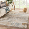 Benna Handmade Abstract Brown & Gray Area Rug