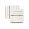 Pack of 2 Raita Wash Cloth in Caramel / Ice Blue