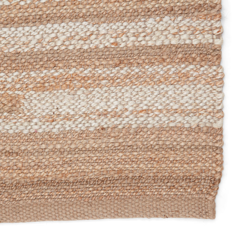 Avena Natural Striped Beige & Cream Rug by Jaipur Living