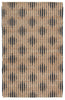 Raya Handwoven Atolia Natural & Navy Rug 1