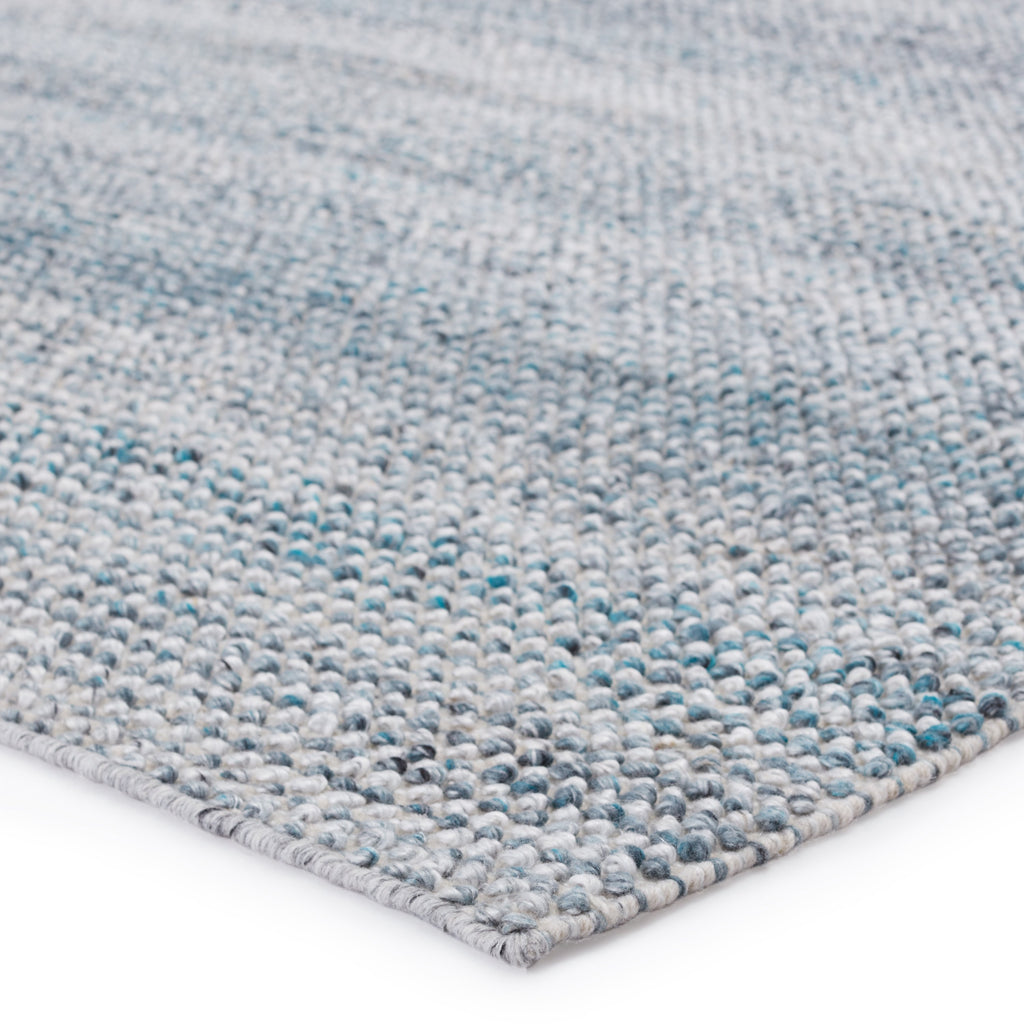 Crispin Indoor/Outdoor Solid Blue & White Rug