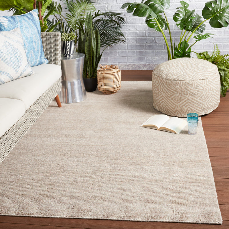 Limon Indoor/Outdoor Solid Light Taupe Rug