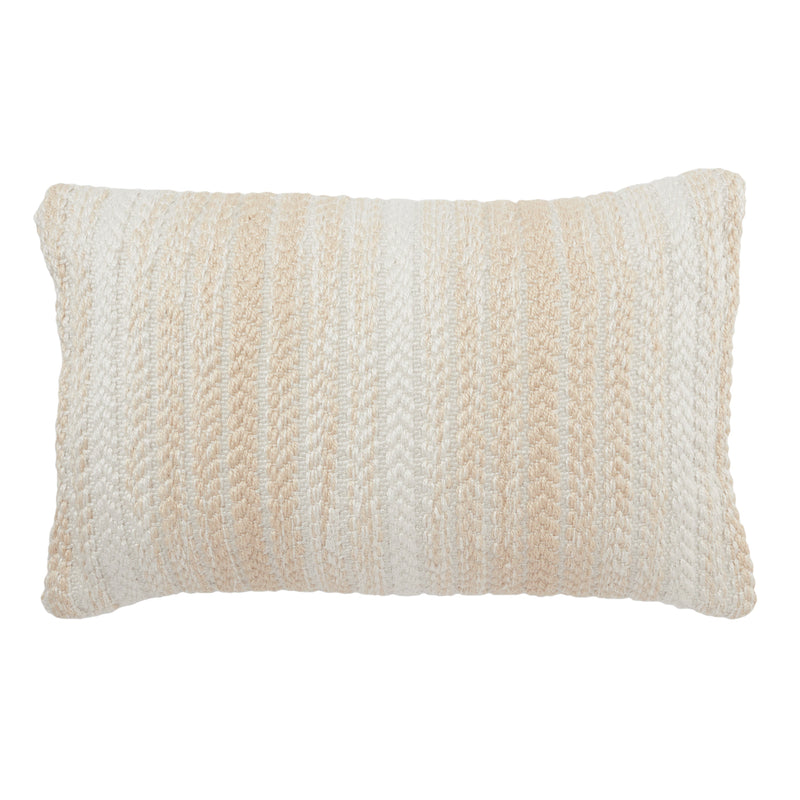 Reed Austrel Indoor/Outdoor Cream & White Pillow 1