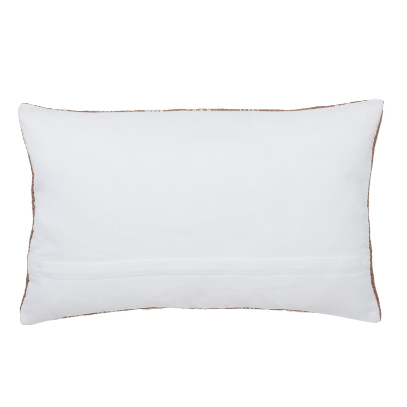 Reed Austrel Indoor/Outdoor Gray & White Pillow 2