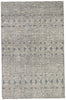 Abelle Hand-Knotted Medallion Gray & White Area Rug