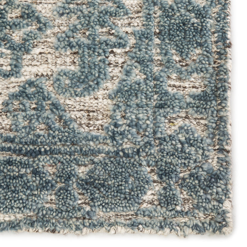 Tulip Medallion Rug in Blue Mirage & Gray Morn design by Jaipur Living