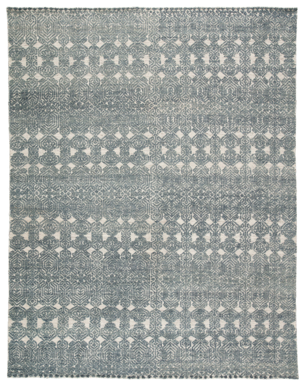 Abelle Hand-Knotted Medallion Teal/ Light Gray Rug by Jaipur Living