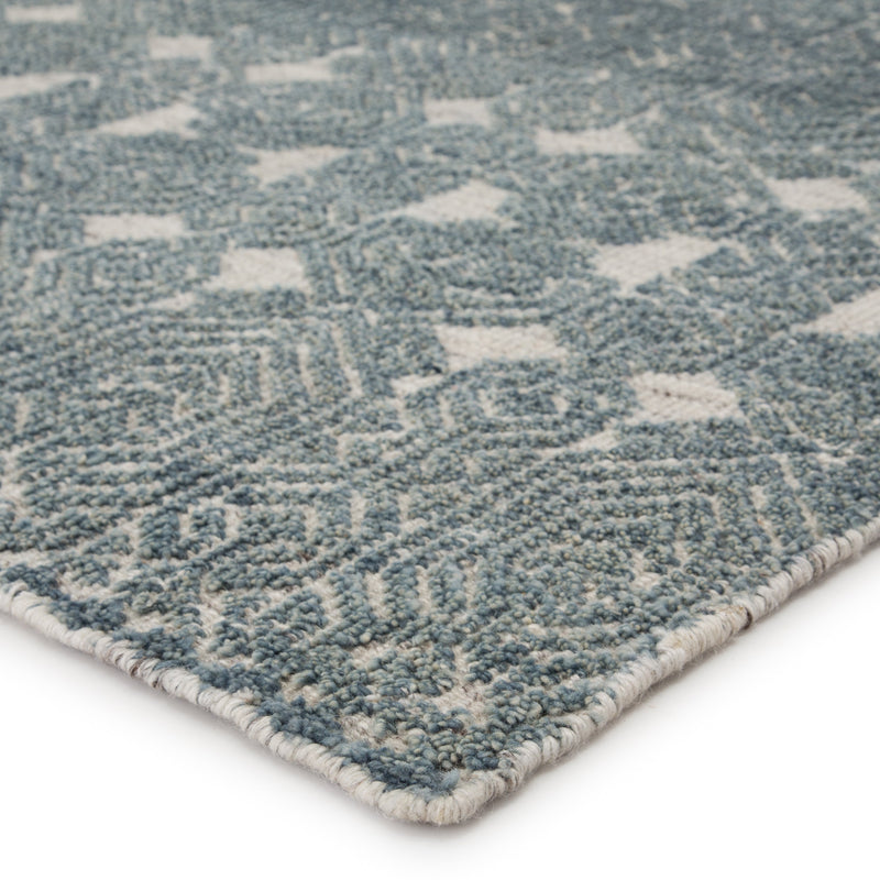 Abelle Hand-Knotted Medallion Teal/ Light Gray Rug by Jaipur Living