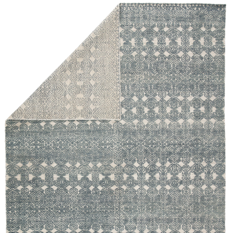 Abelle Hand-Knotted Medallion Teal/ Light Gray Rug by Jaipur Living