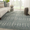 Abelle Hand-Knotted Medallion Teal/ Light Gray Rug by Jaipur Living