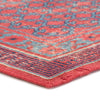 Concord Hand-Knotted Medallion Red & Blue Area Rug