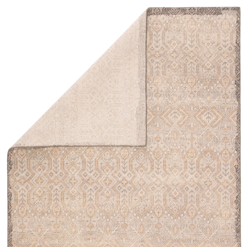 Prospect Hand-Knotted Tribal Gray & Gold Area Rug