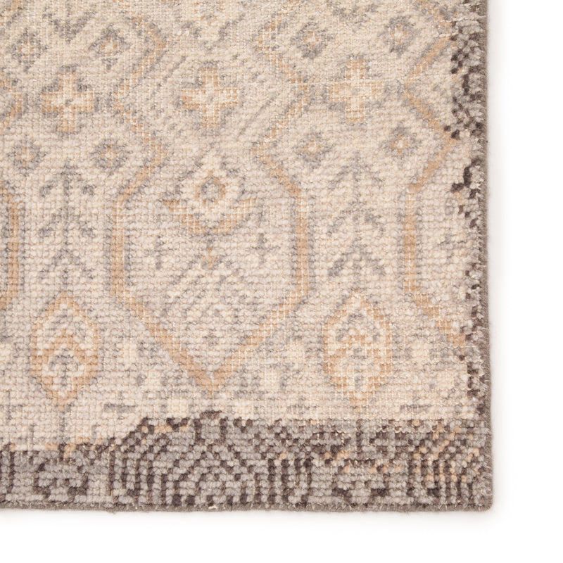 Prospect Hand-Knotted Tribal Gray & Gold Area Rug