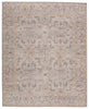 Wyndham Hand-Knotted Trellis Light Grey & Tan Rug by Jaipur Living