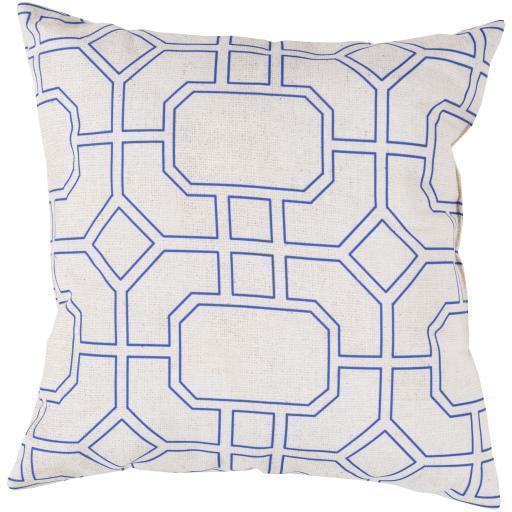 Rain RG-154 Pillow in Dark Blue & Ivory by Surya