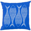 Rain RG-169 Pillow in Dark Blue & Light Gray by Surya