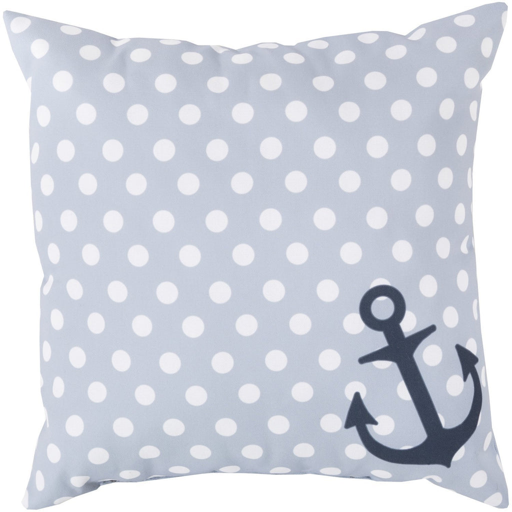 Rain RG-127 Pillow in Navy & Light Gray by Surya