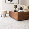 Neema Hand-Knotted Geometric Ivory & Dark Gray Area Rug