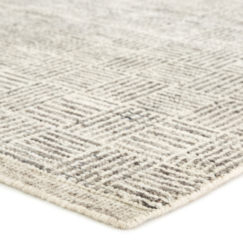 Mugler Hand-Knotted Geometric Ivory & Black Area Rug