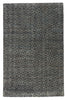 Zaid Hand-Knotted Geometric Gray & Black Area Rug