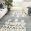 Torsby Tribal Rug in Total Eclipse & Whitecap Gray design by Jaipur Living