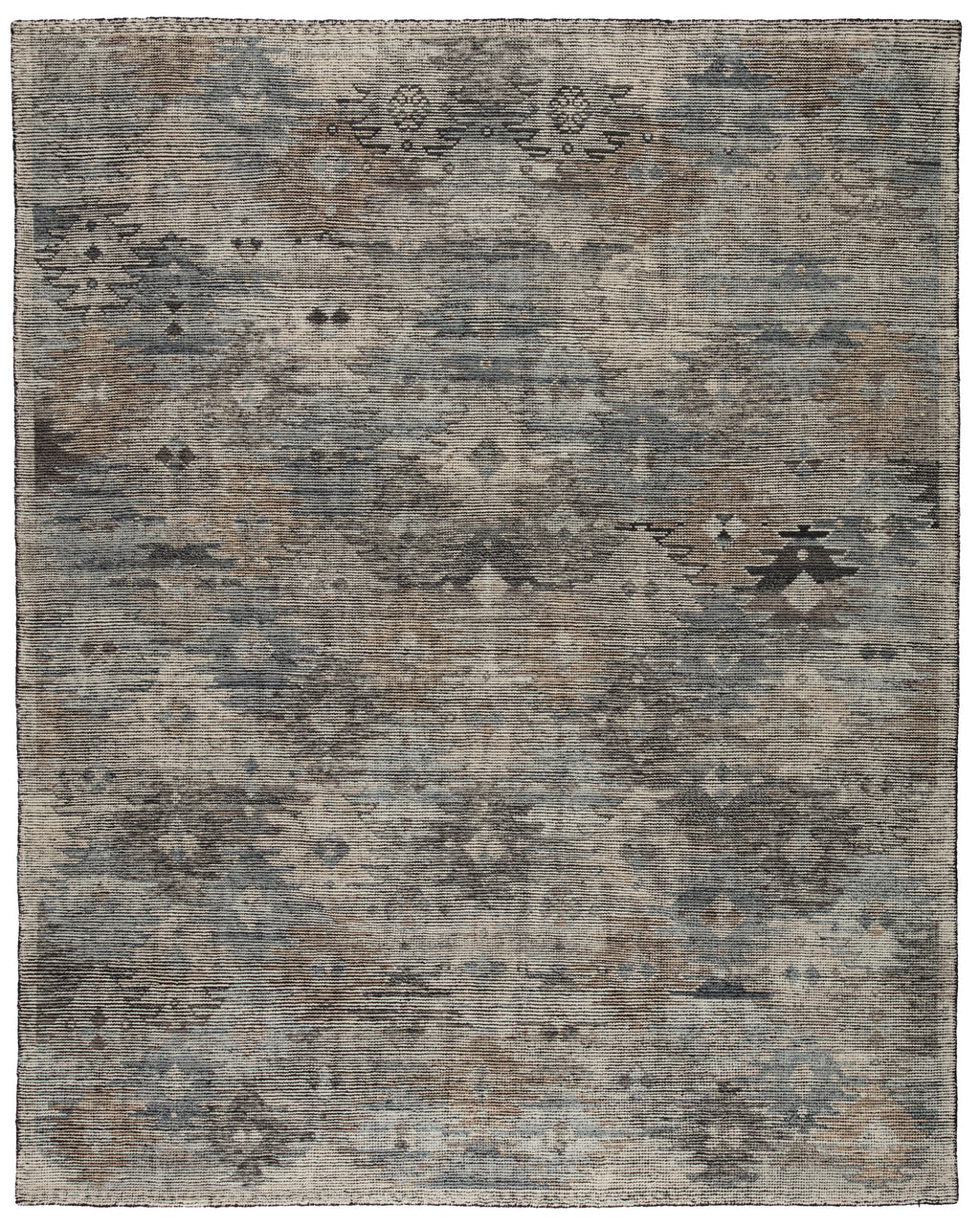 Nakoda Hand-Knotted Tribal Black/ White Rug by Jaipur Living