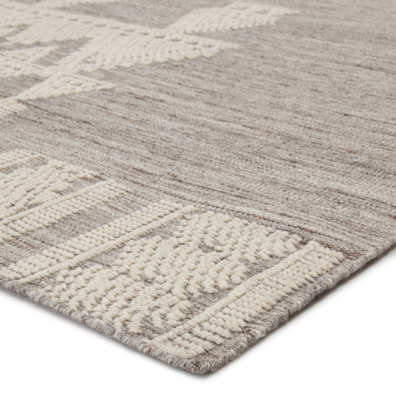 Torsby Handmade Tribal Gray & Ivory Rug