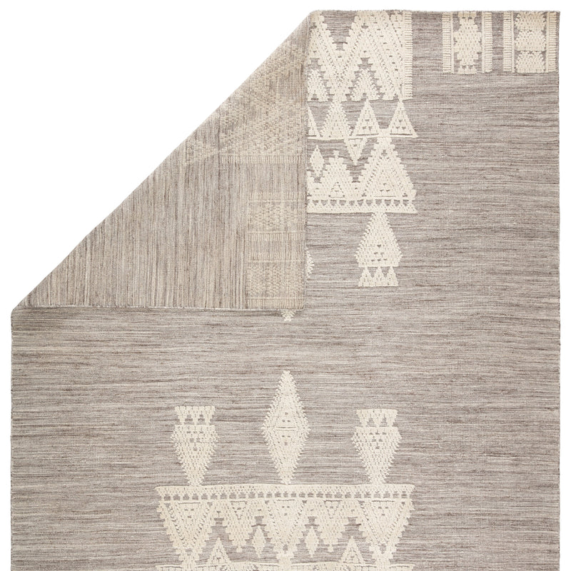 Torsby Handmade Tribal Gray & Ivory Rug