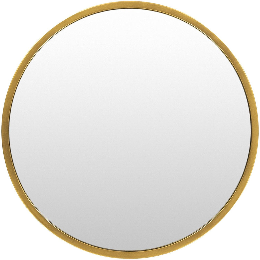 Carmen RME-001 Round Mirror in Gold by Surya