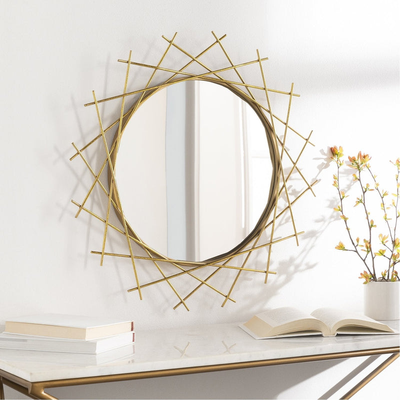 Rosalie ROL-001 Round Mirror by Surya