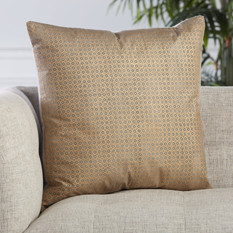 Bayram Trellis Pillow in Gold