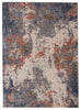 Hemet Abstract Rug in Blue & Red