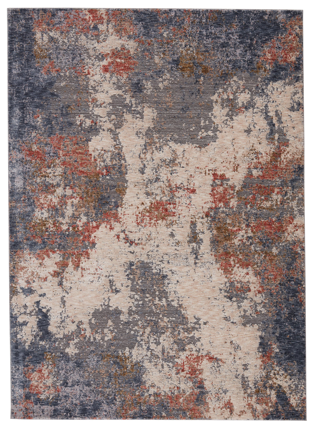 Hemet Abstract Rug in Blue & Red