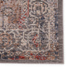 Valle Medallion Rug in Gray & Cream