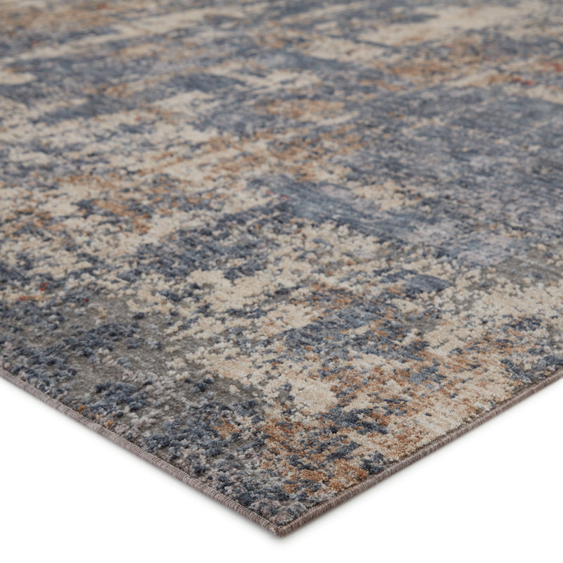 Temecula Abstract Rug in Blue & Tan