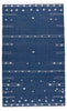 Calli Indoor/Outdoor Geometric Blue & White Rug