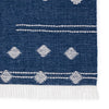 Calli Indoor/Outdoor Geometric Blue & White Rug