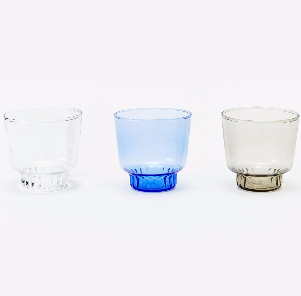 Set of 2 Ridge Kitchen Small Glasses in Various Colors