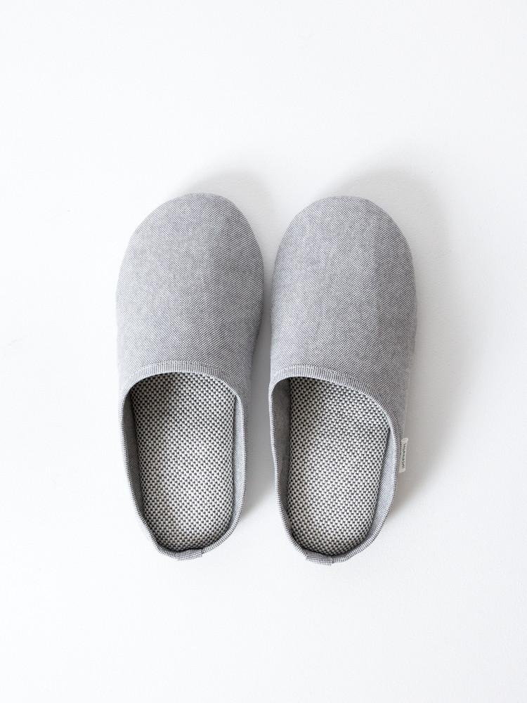 Sasawashi Room Shoes, Grey in Various Sizes