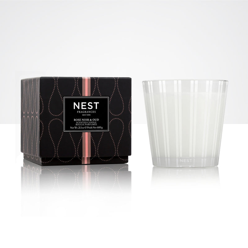 Rose Noir 3 Wick Candle